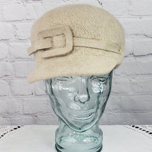 VTG 1960s Felt Mod Cap Susan Carol – Large